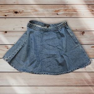 💜 cute denim skater skirt